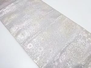 アンティーク　華紋に花唐草模様織り出し袋帯（材料）